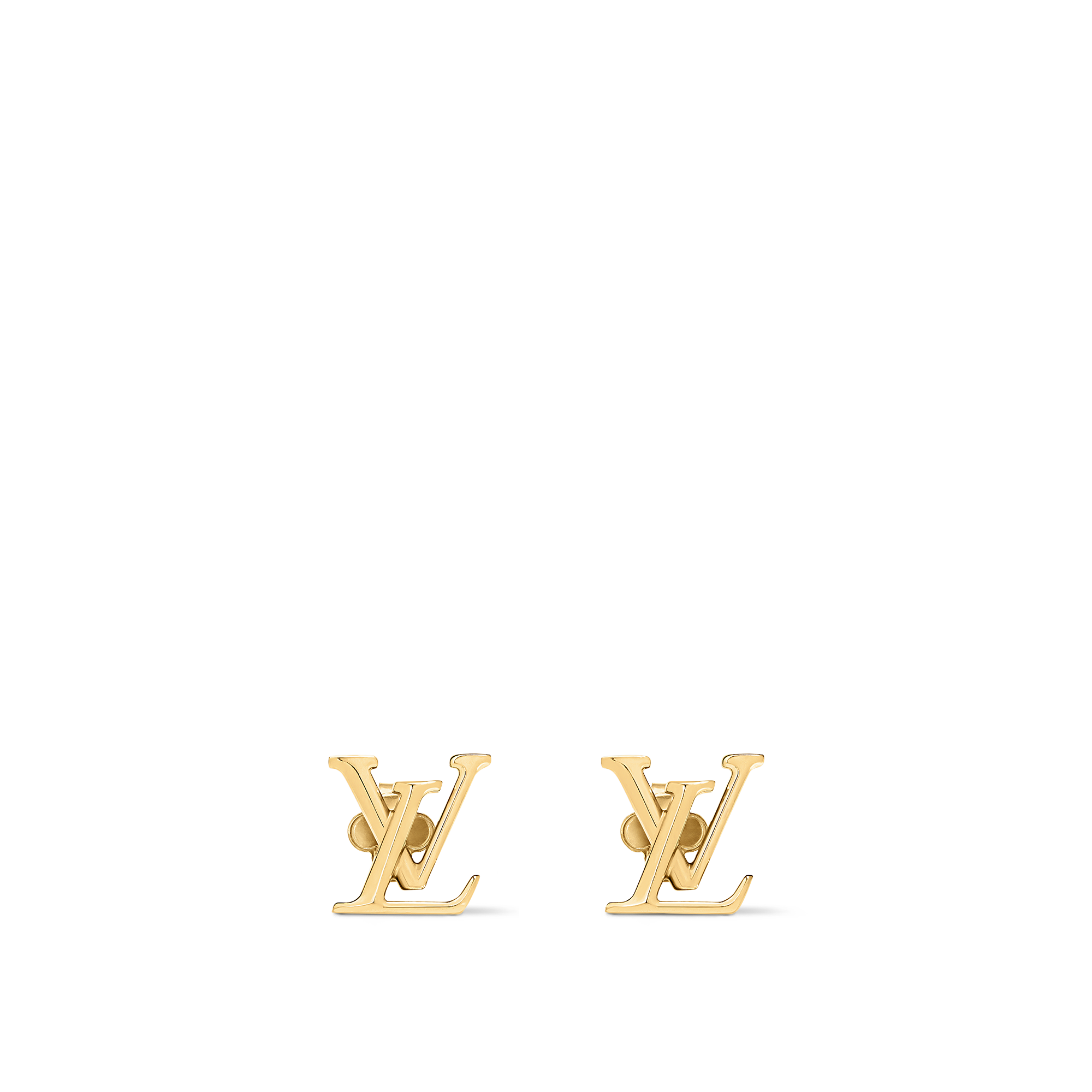 Louis vuitton gold deals v earrings